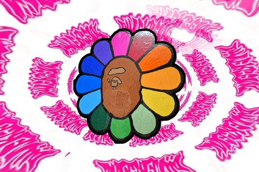 Rainbow Murikami x Bape Wall Art