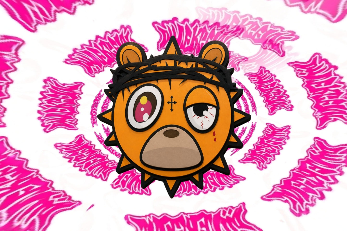 Glowy Bear Wall Art